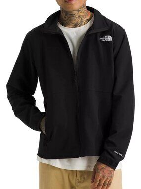 BNWT MEN'S THE NORTH FACE WILLOW STRETCH WIND RES. BLK FULL ZIP JACKET SMALL (S)